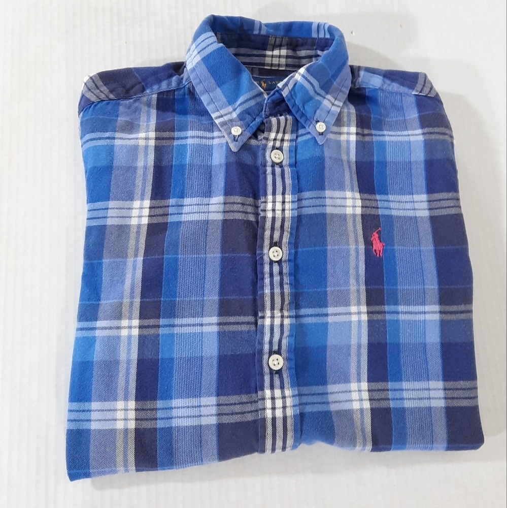 Ralph Lauren Long Sleeve Plaid Button Down Shirt - Picture 4 of 5